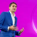 ASML executive speaking at an event